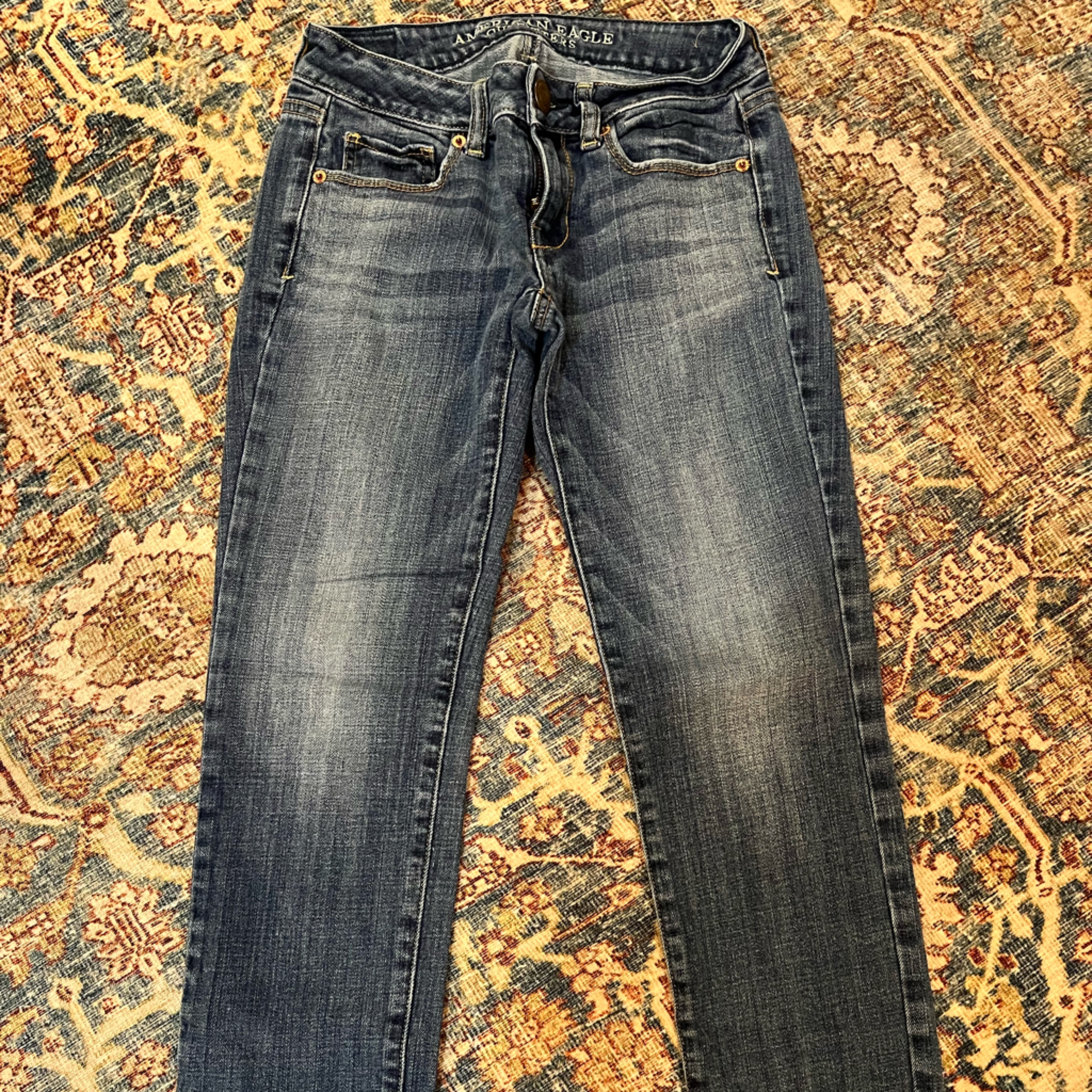 American Eagle Blue Jeans Size 00 Skinny Stretch